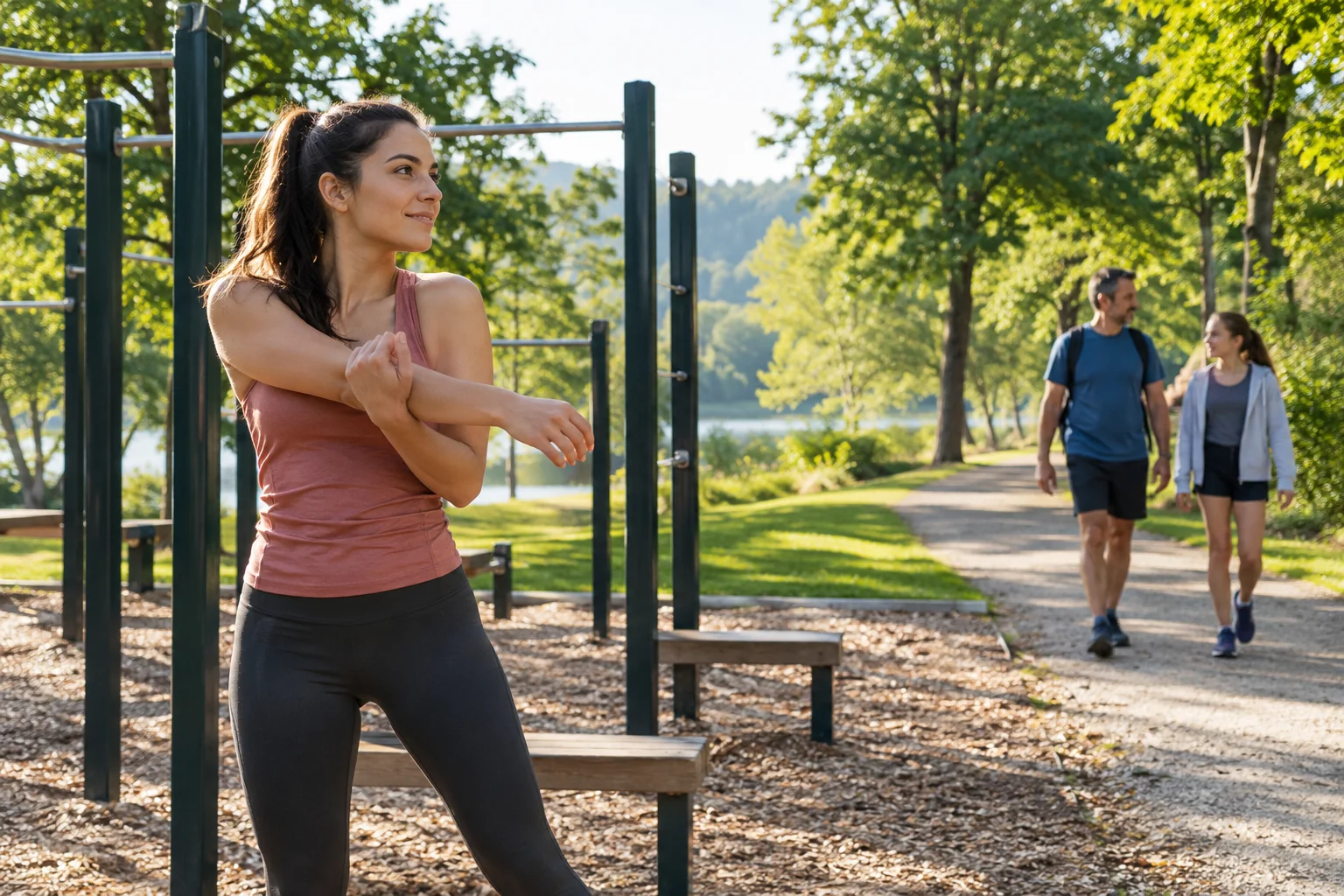 Illustration de la catégorie Fitness en plein air ; ne représente pas ce lieu