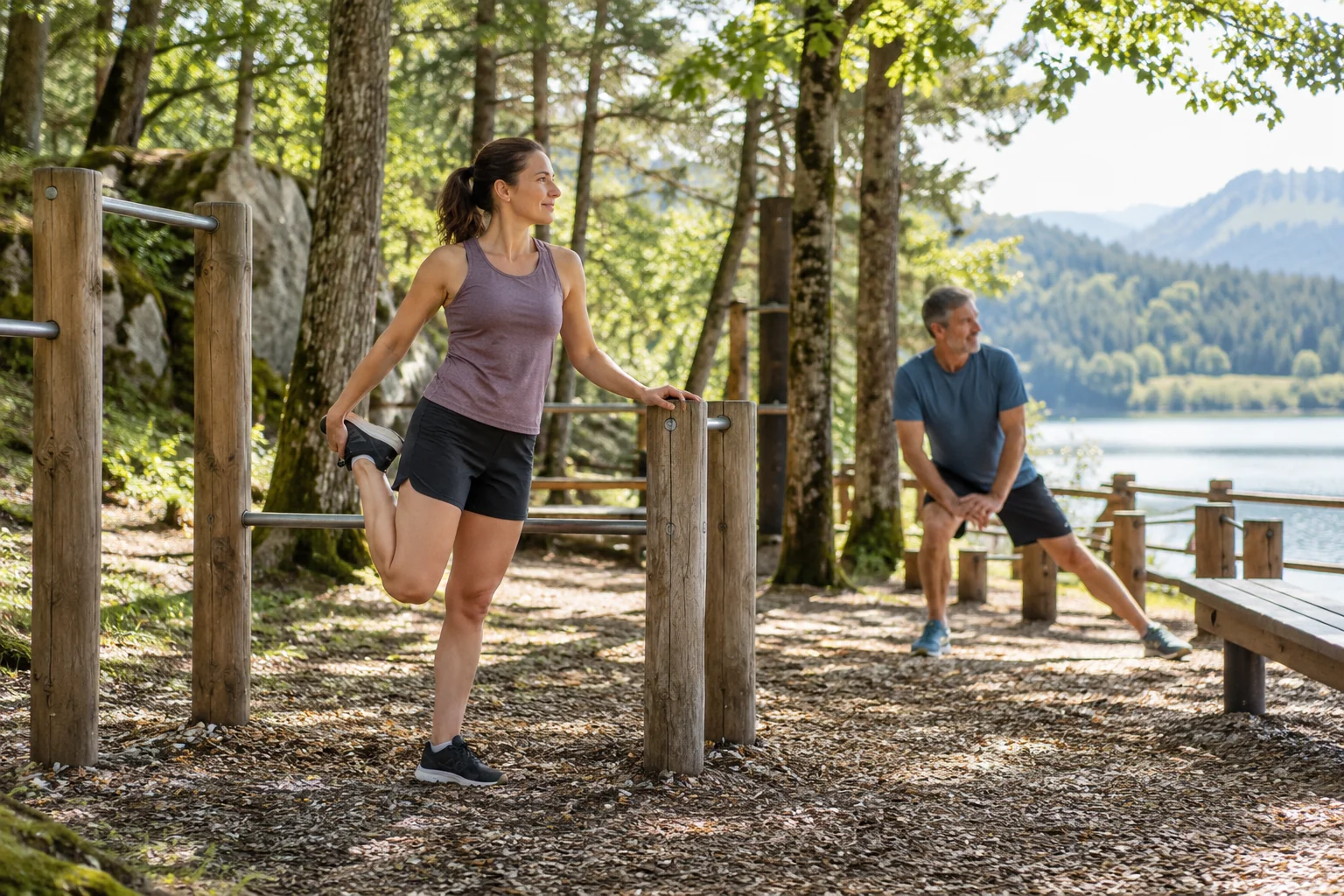 Illustration de la catégorie Fitness en plein air ; ne représente pas ce lieu